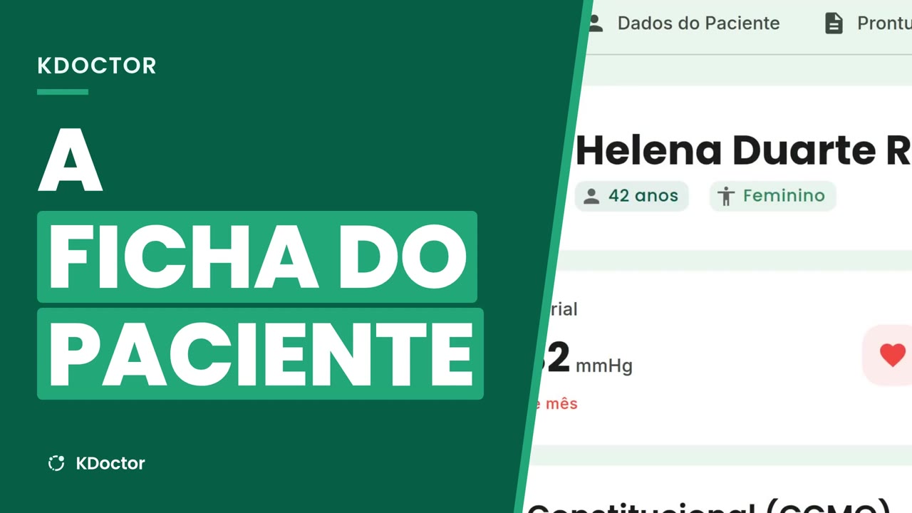 A ficha do paciente