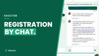 Patient registration by chat