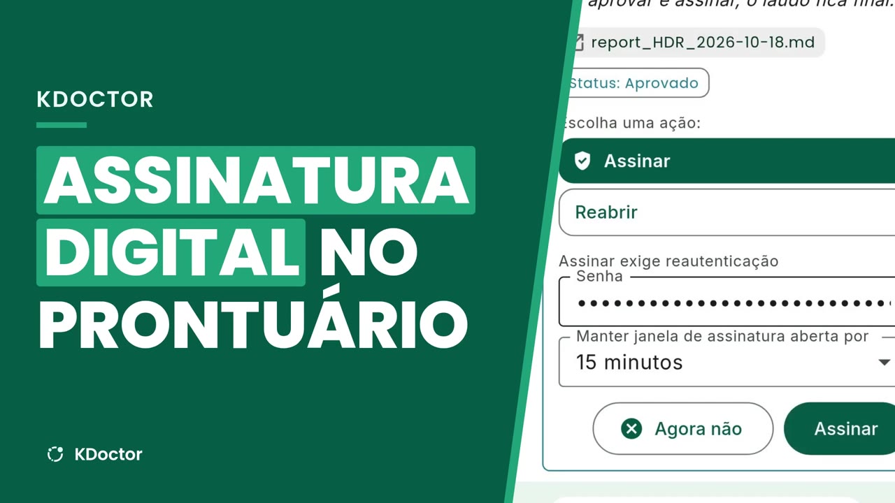 Assinatura digital e trilha de decisões